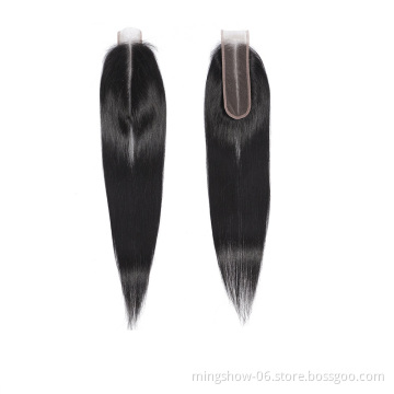 Wholesale Straight Kim K 3*4. 13*4 Human Hair Lace Closure With Baby Hair